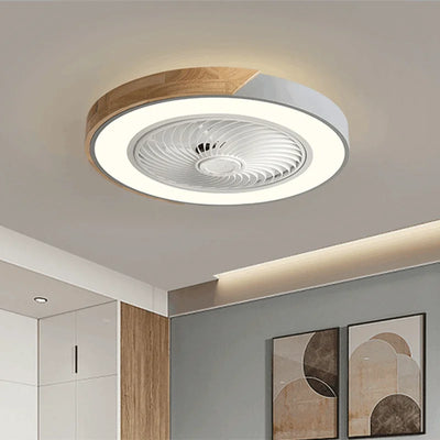 Smart Ceiling Fans With Light For Living Room Dining Room Blades Reversible 6 Speeds 52CM Fans Lighting 36W Low Floor