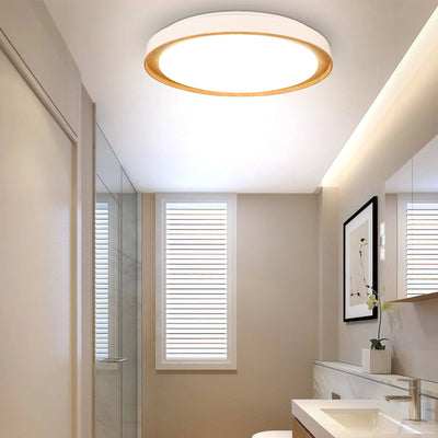 Modern LED Ceiling Light Wood Home Lighting