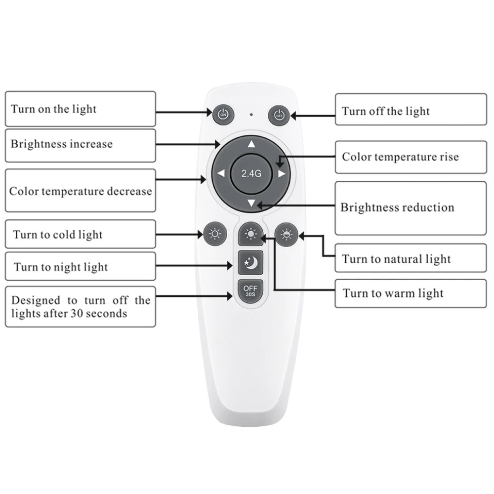 LED Ceiling Lamp Chandelier Ring Lights - Modern Smart Luster