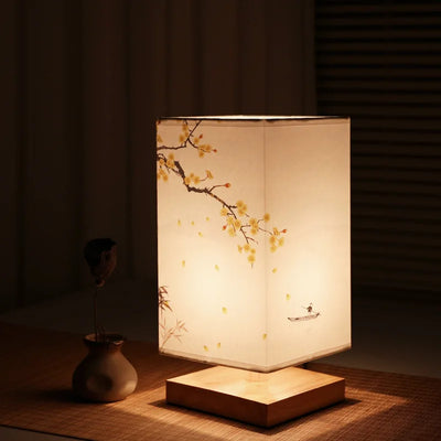 LED Square Decoration Table Lamp - Simple Chinese Style