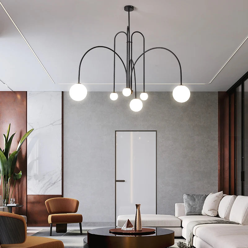 Postmodern Geometric Chandelier: Redefining Minimalist Elegance