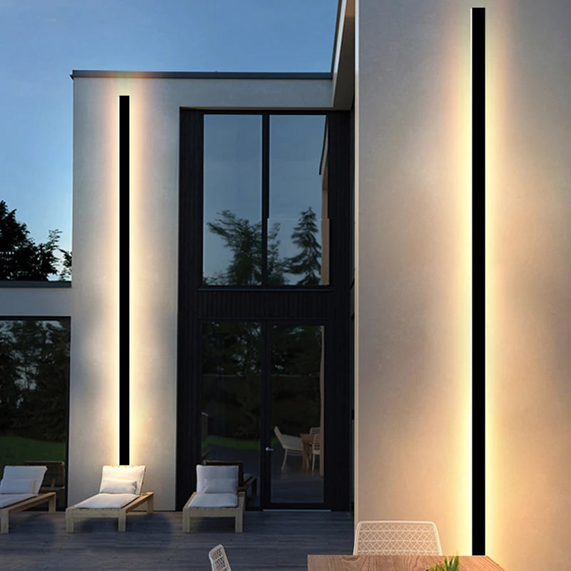 Modern Waterproof LED Outdoor Wall Light - IP65 Villa Porch Garden Patio Exterior Wall Lamp