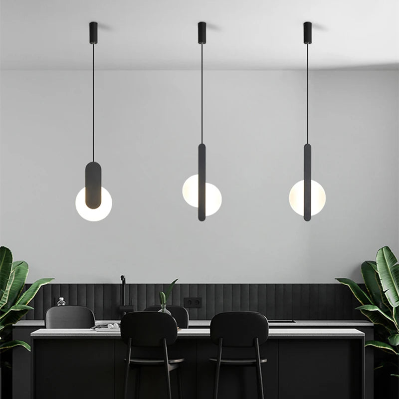 Nordic Bedside Pendant Lamp - Modern Minimalist Design