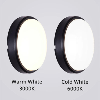 Waterproof 16/20W Round/Oval LED Wall Lamps – Moistureproof Outdoor/Indoor Surface Mount Lighting for Porch, Garden, Bathroom