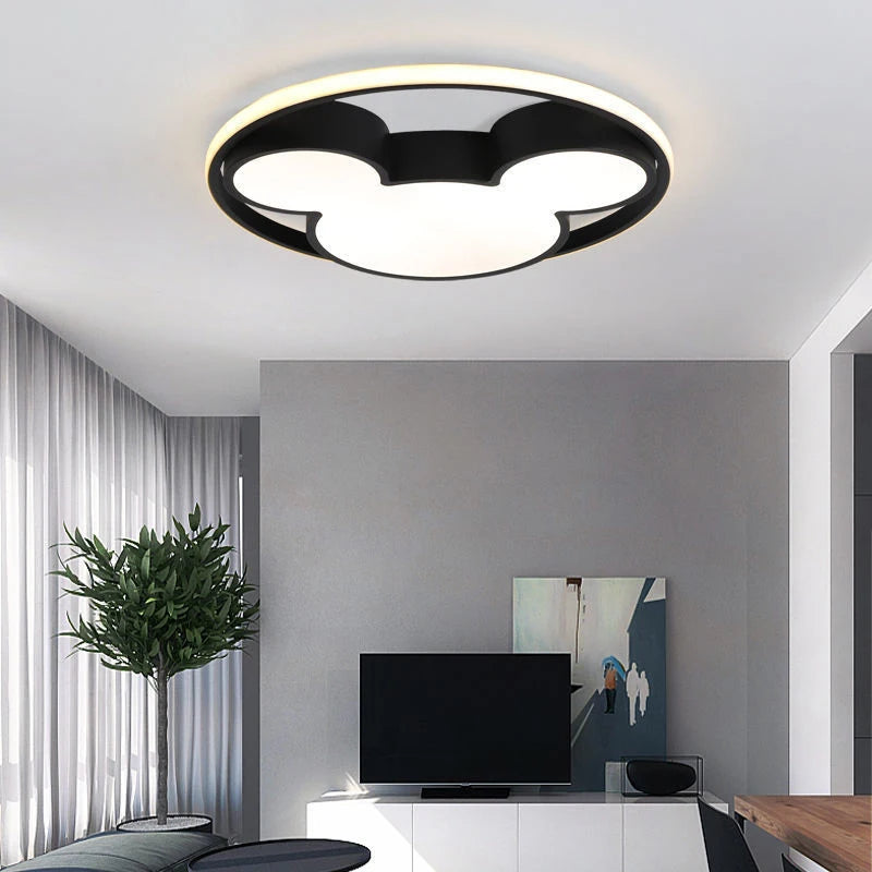 Mickey Mouse LED Cartoon Ceiling Light - Modern Children's Room Decor