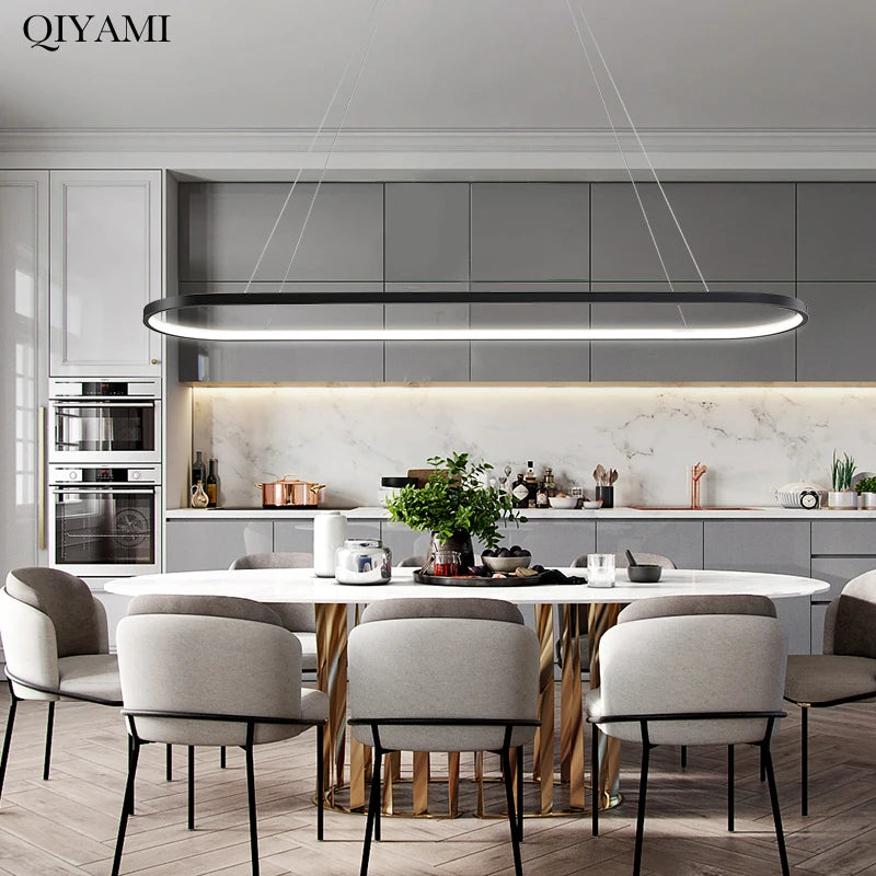 Modern LED Pendant Lights with App Phone Control - Creative Lighting Fixtures for Living and Dining Rooms