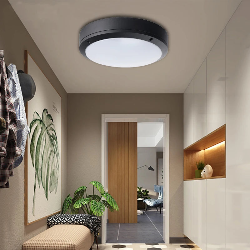 Modern Waterproof LED Ceiling Lamp - 16W/20W Surface Mount for Garden, Bathroom, Porch & More (AC85-265V)