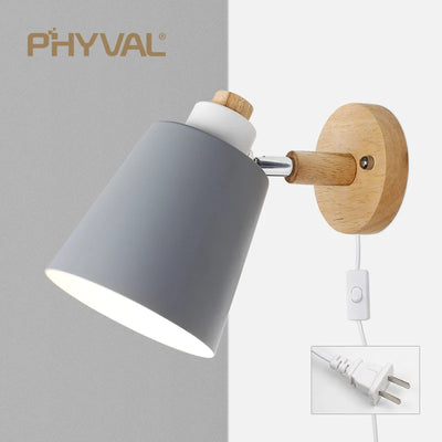 Nordic Iron Wall Lamp with Switch for Multi-Purpose Lighting