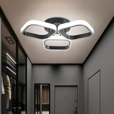 LED Ceiling Mini Chandelier Hanging Lights with 2 Square Shape Corridor Light Aisle Entrance Hall LED Ceiling Light