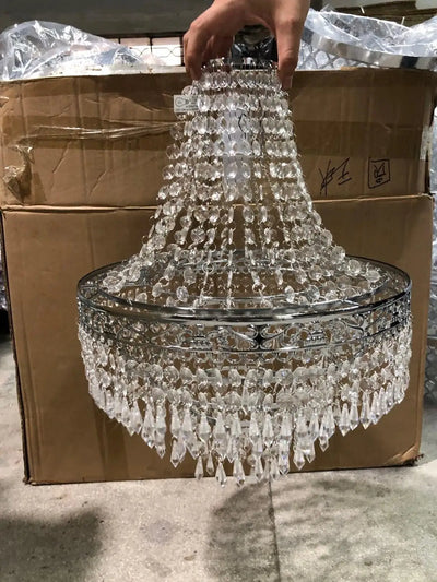 Blenheim Large Acrylic Chandelier Shade - Modern Pendant Lampshade