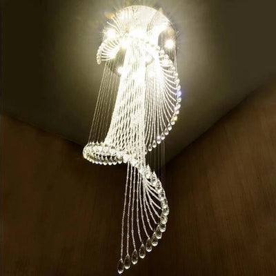 Spiral K9 Crystal Chandelier - Modern European Design for Elegant Room Lighting