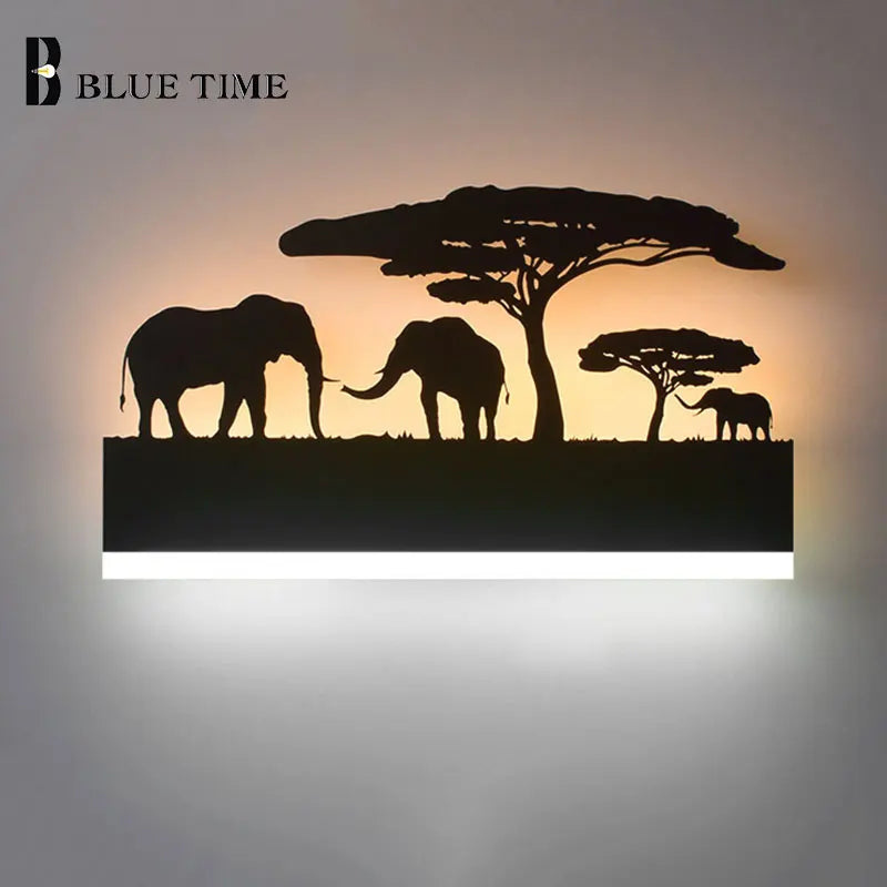 Modern Black LED Wall Lights - Versatile Home Decoration for Bedroom, Living Room, Kitchen