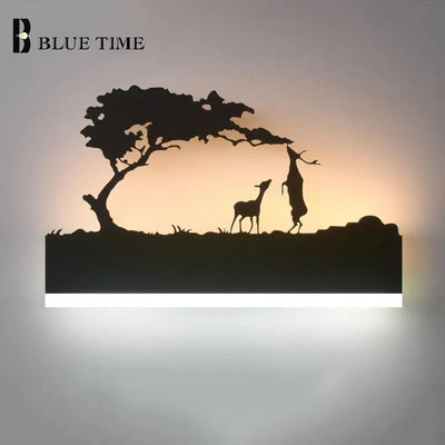 Modern Black LED Wall Lights - Versatile Home Decoration for Bedroom, Living Room, Kitchen