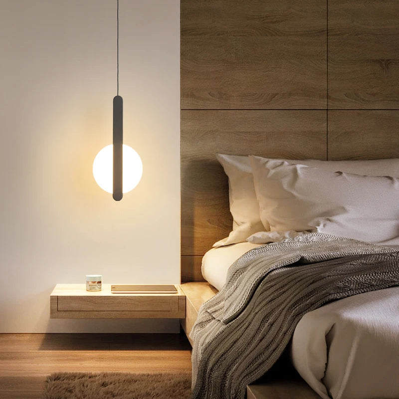 Nordic Bedside Pendant Lamp - Modern Minimalist Design