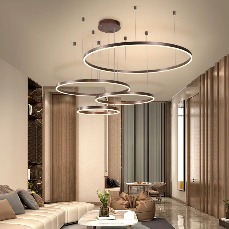 Modern LED Ceiling Chandelier: Illuminate Your Space with Style and Elegance