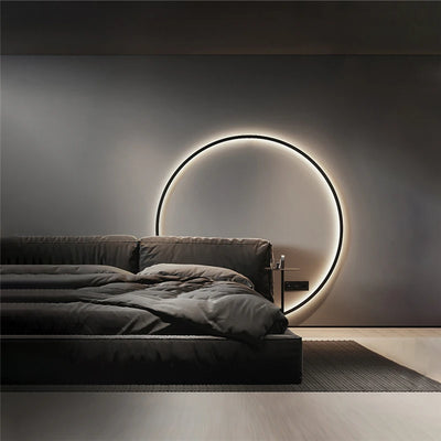 Simple Ring LED Wall Light - Nordic Design for Living Room, Bathroom, and Background Wall Decoration