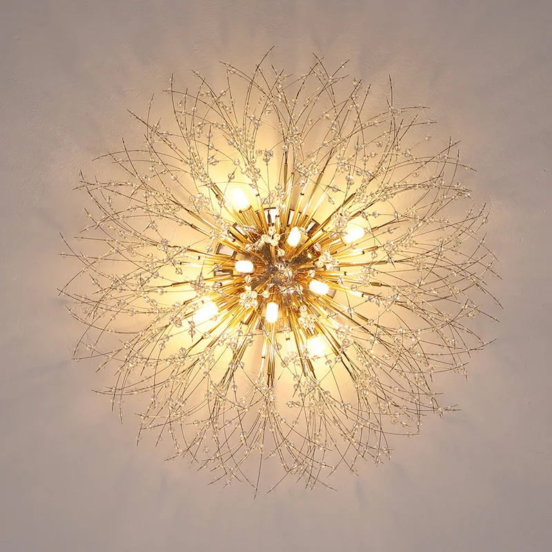 Elegant Dandelion Crystal Ceiling Lamp: A Popular Choice for Stylish Interiors