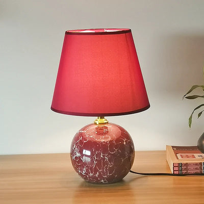 Ceramic Modern Bedroom Bedside Table Lamp - Perfect for Children's Room, Nordic Pink Wedding, Pastoral Cute Desk Lamp