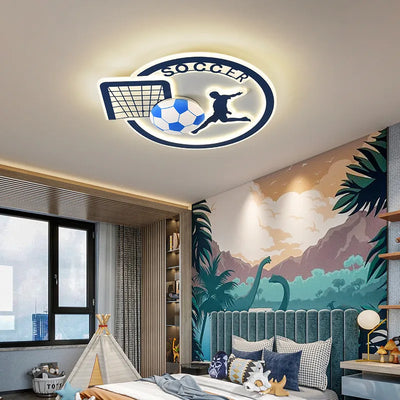 Soccer Lamp Ceiling Light: Illuminate Your Boy's Room with Sports Spirit