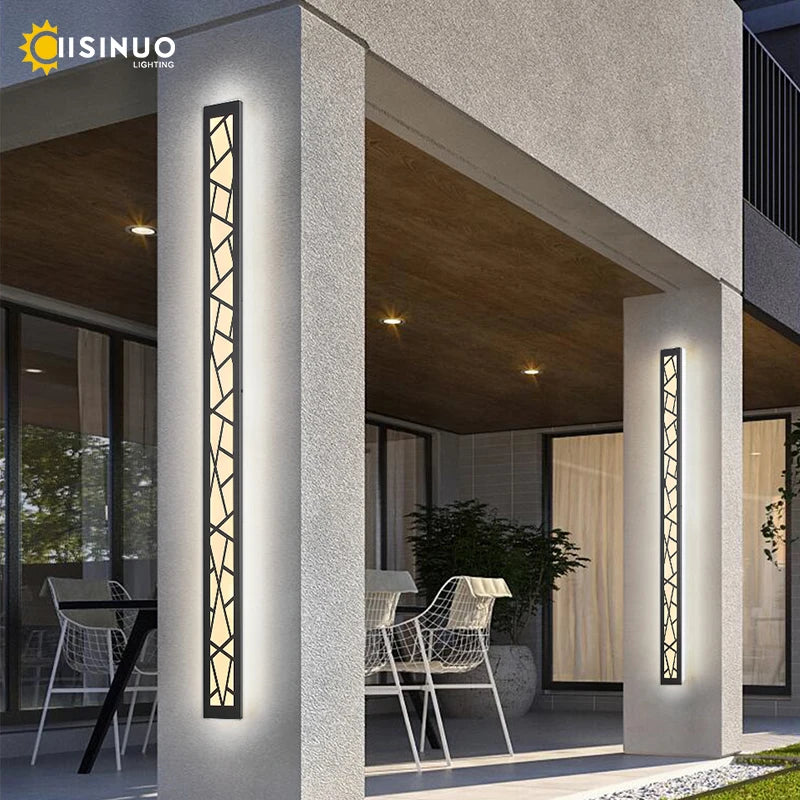 Waterproof Outdoor LED Tall Wall Lamp for Garden and Villa Porch