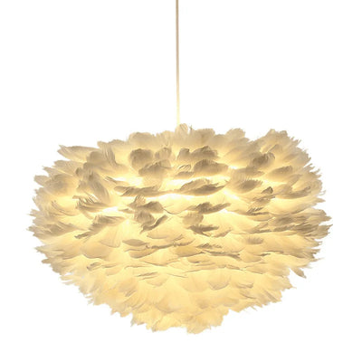 Nordic Feather Chandelier - Modern Elegance for Living Spaces