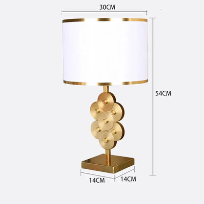 Modern LED Golden Table Lamp - Stylish Lighting Fixture for Bedroom, Bedside, Dining Room, Bar, Living Room, Kitchen, and Home Decor