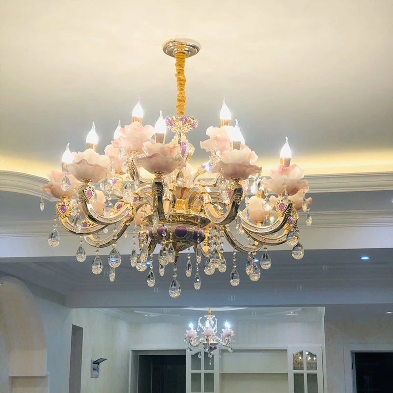 Zinc Alloy Crystal Chandelier