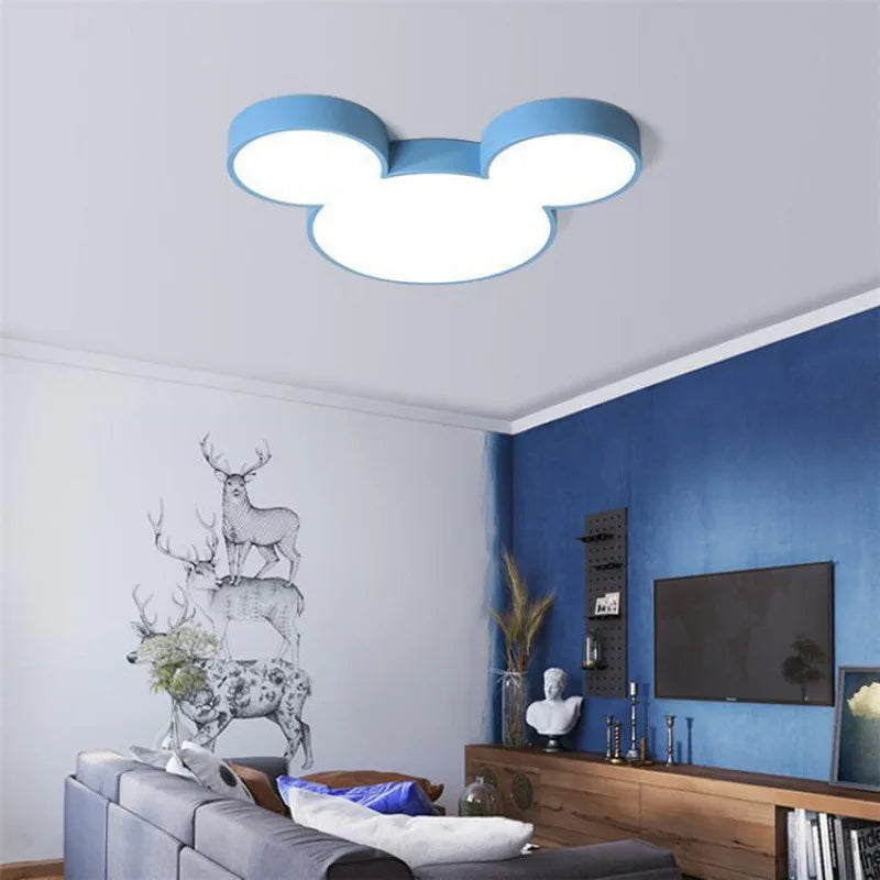 Mickey Nordic LED Ceiling Lamp - Modern Kid's Room Decor