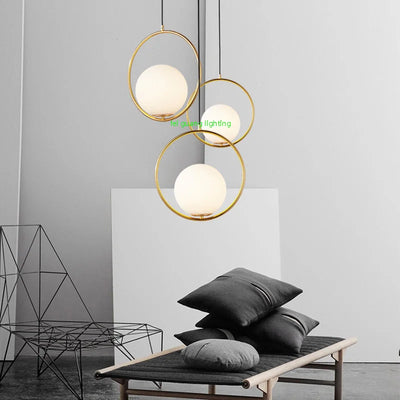 Modern Glass Pendant Lamps - Elegant LED Hanging Lights for Various Indoor Spaces