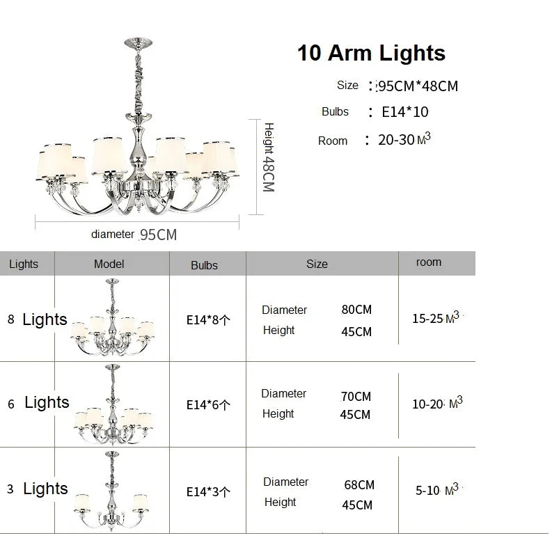 Chrome Modern Chandelier - Illuminate Your Living Space with Contemporary Elegance