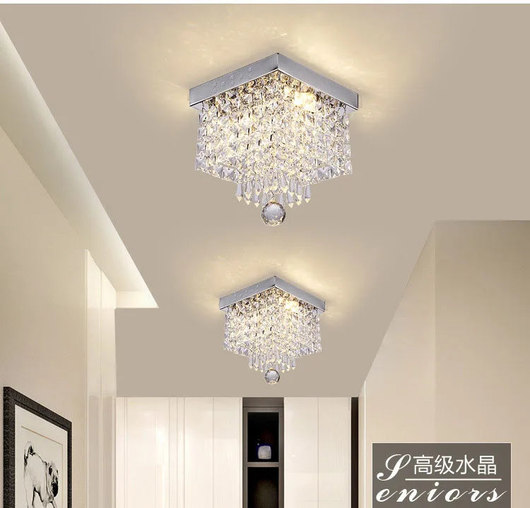 Crystal Chandeliers Lights Lighting Fixture Modern Lamps Chandelier for Ceiling Living Room Aisle Stair Hallway Lights Plafon