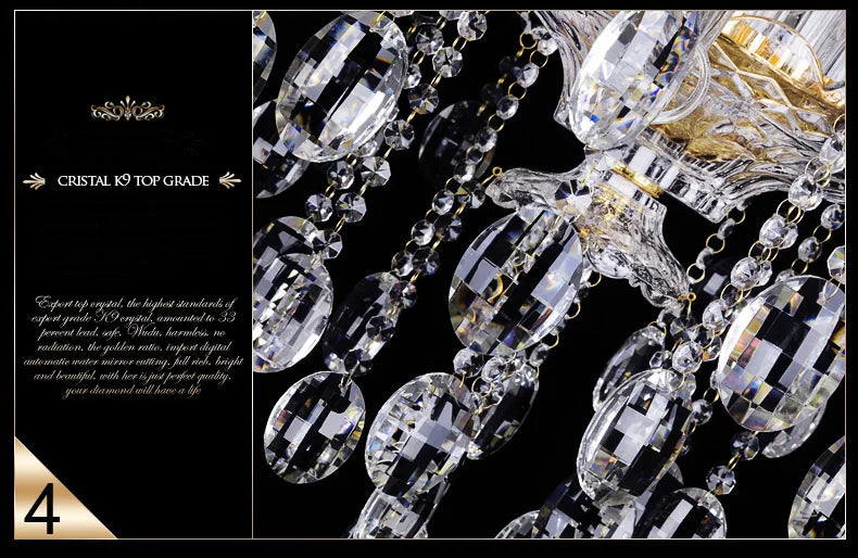 Luxury Modern Crystal Chandelier - Elevate Your Living Space with Opulent Lighting