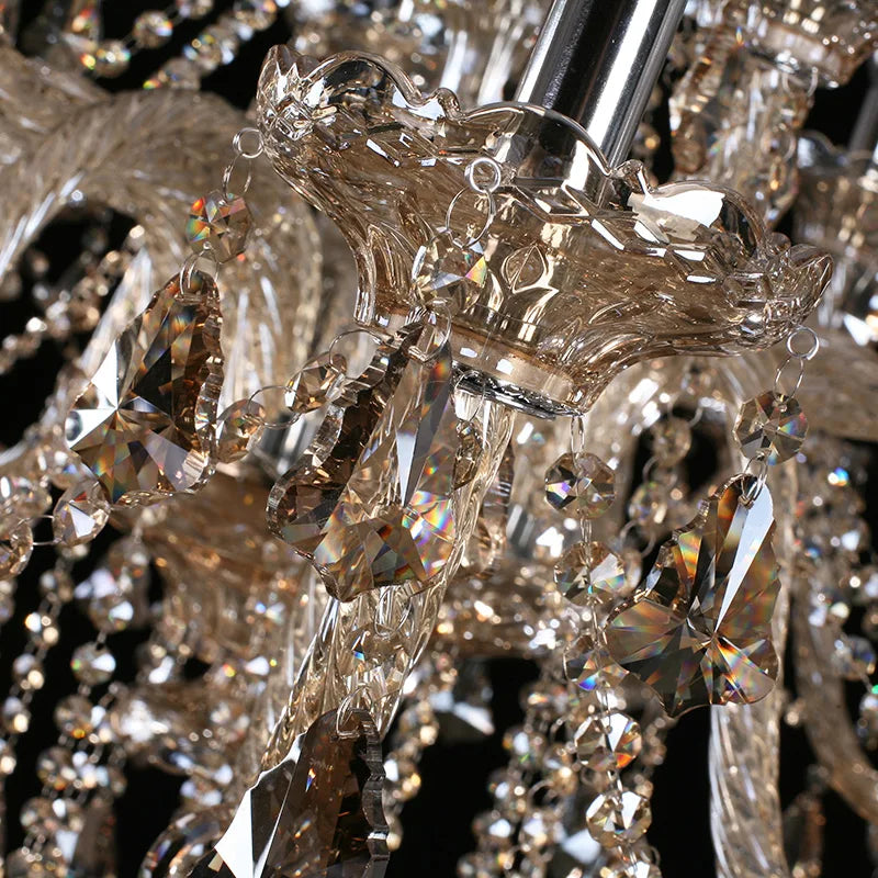 Modern Crystal LED Chandelier - Luxurious Lighting Fixture for Contemporary Spaces