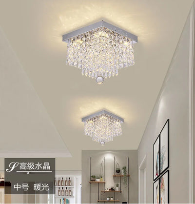 Crystal Chandeliers Lights Lighting Fixture Modern Lamps Chandelier for Ceiling Living Room Aisle Stair Hallway Lights Plafon