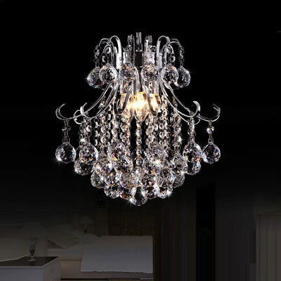 Modern Silver/Gold Transparent/Cognic Crystal Chandelier Lustres De Cristal Indoor Lights Pendants Living Room Lamp