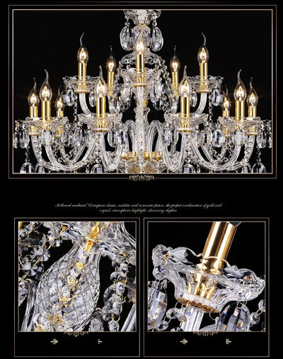 Luxury Modern Crystal Chandelier - Elevate Your Living Space with Opulent Lighting