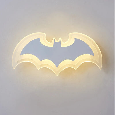 Creative Bat Acrylic Wall Lamp for Children's Room