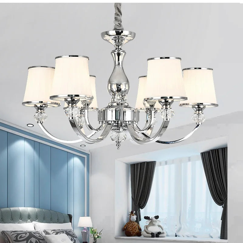 Chrome Modern Chandelier - Illuminate Your Living Space with Contemporary Elegance