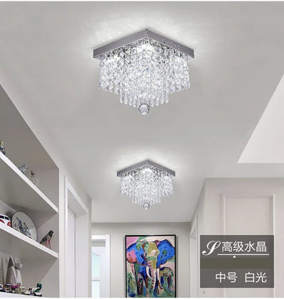 Crystal Chandeliers Lights Lighting Fixture Modern Lamps Chandelier for Ceiling Living Room Aisle Stair Hallway Lights Plafon