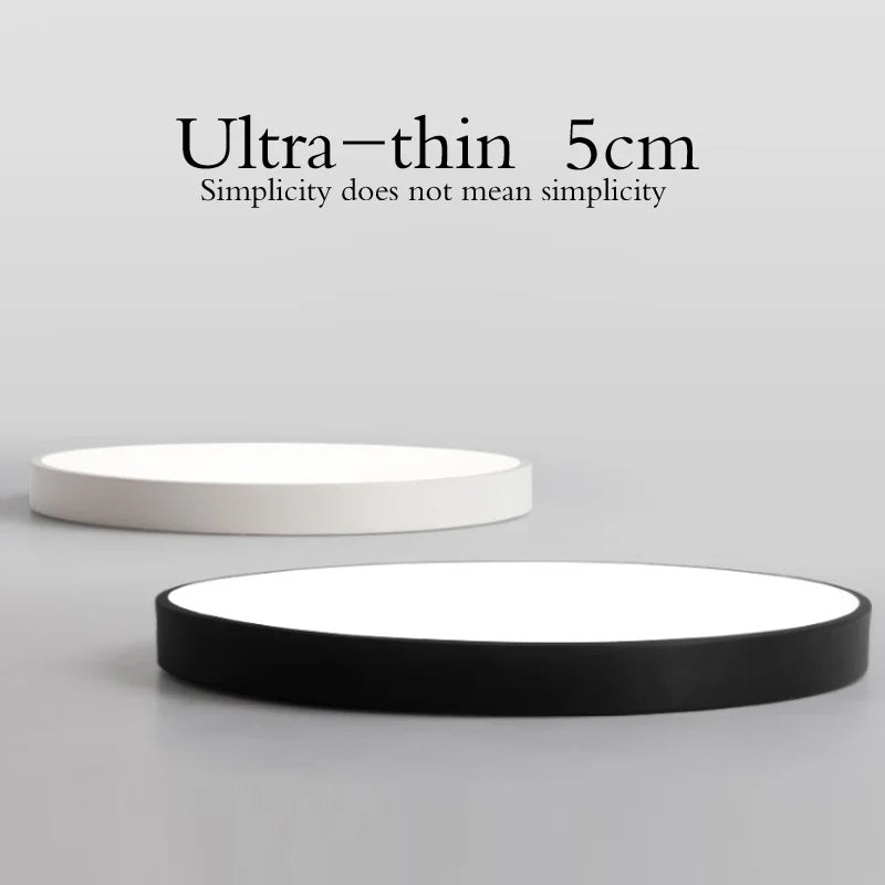 New Modern LED Ceiling Light Ultra-thin Living Room Lamp Bedroom Panel Surface Mount Remote Control