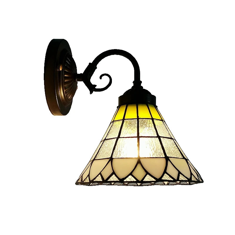 Tiffany Style European Stained Glass Wall Lamp