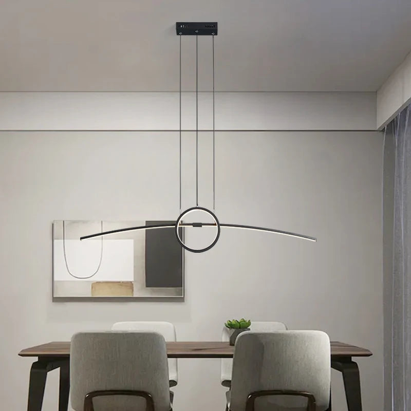 L100CM Modern LED Pendant Lights - Creative Lighting Solution for Dining, Living, and Bedrooms