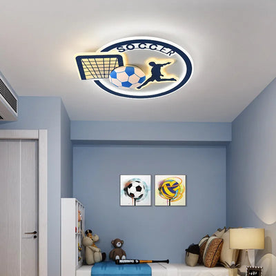 Soccer Lamp Ceiling Light: Illuminate Your Boy's Room with Sports Spirit