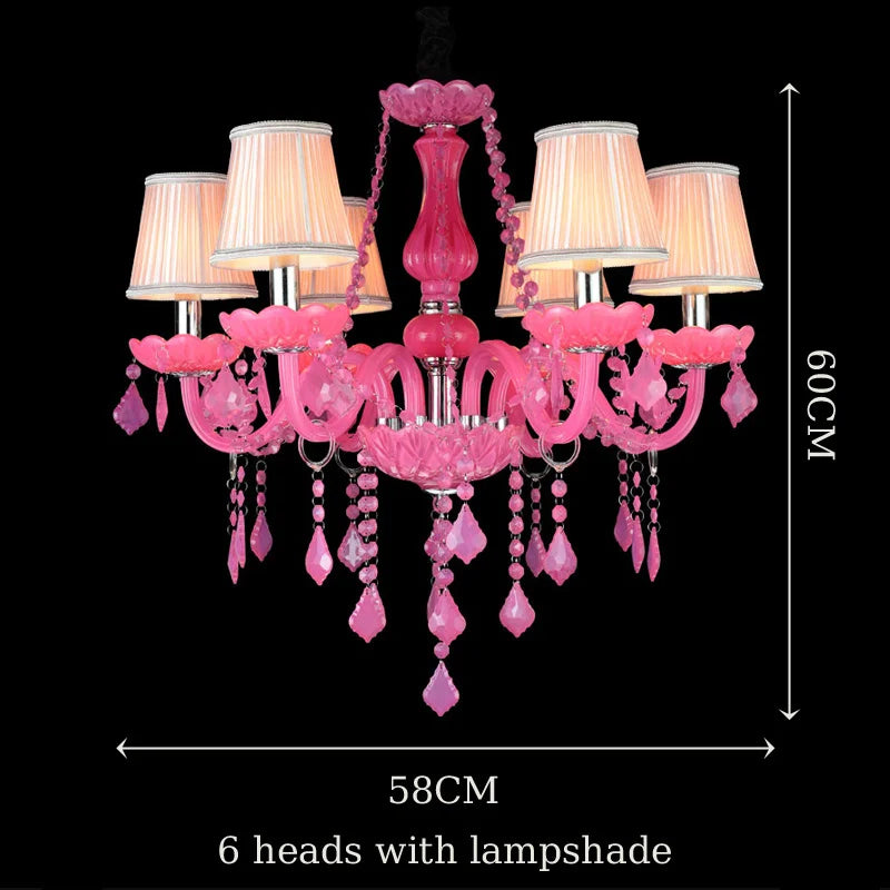 Colorful Crystal Chandelier - Vibrant Elegance for Dining, Bedroom, and Living Spaces