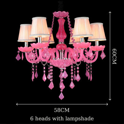 Colorful Crystal Chandelier - Vibrant Elegance for Dining, Bedroom, and Living Spaces