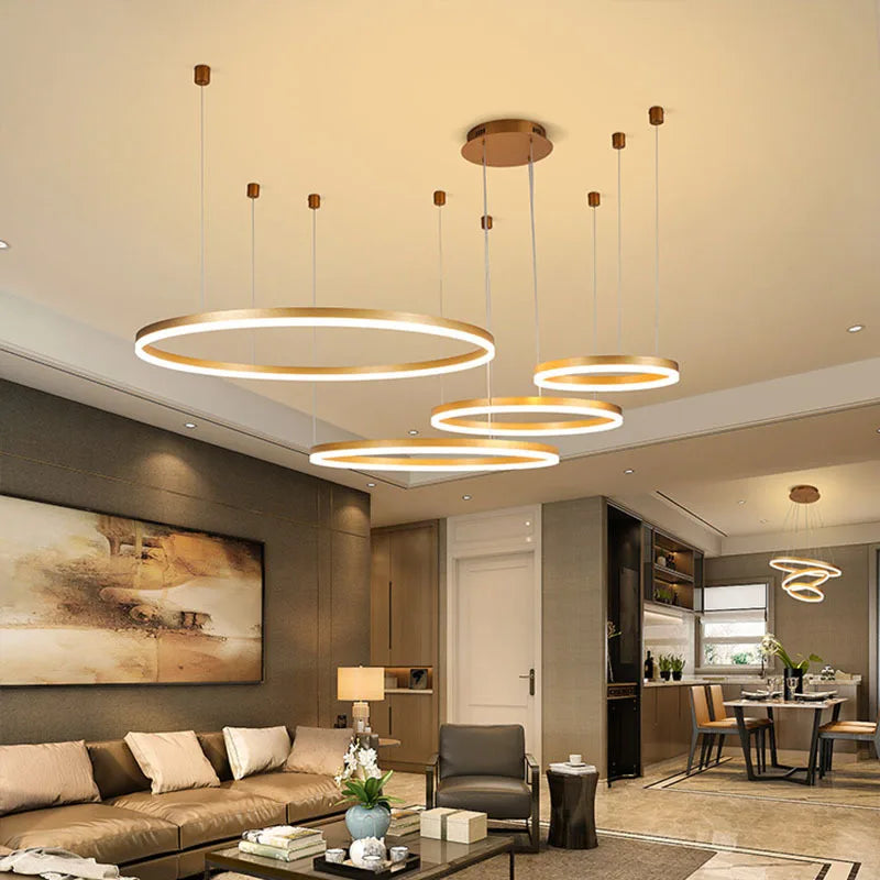 Modern LED Ceiling Chandelier: Illuminate Your Space with Style and Elegance