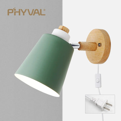 Nordic Iron Wall Lamp with Switch for Multi-Purpose Lighting