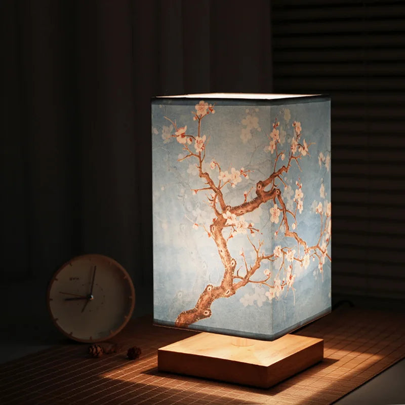 LED Square Decoration Table Lamp - Simple Chinese Style