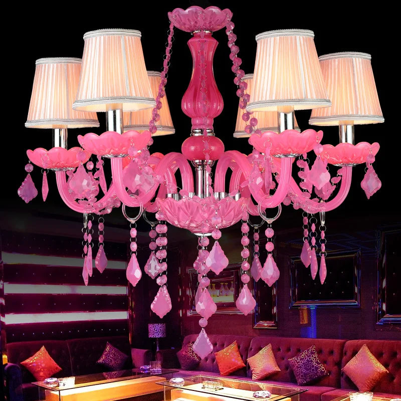 Colorful Crystal Chandelier - Vibrant Elegance for Dining, Bedroom, and Living Spaces