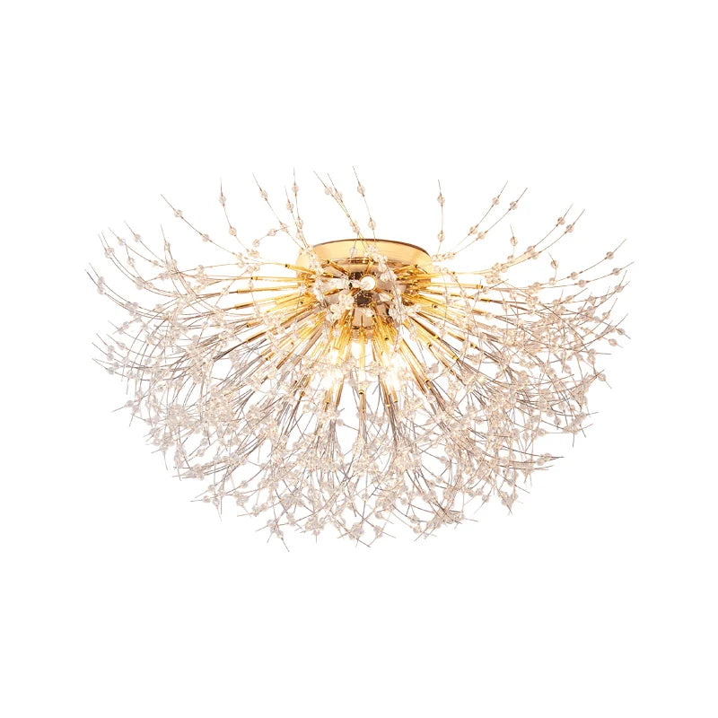 Elegant Dandelion Crystal Ceiling Lamp: A Popular Choice for Stylish Interiors